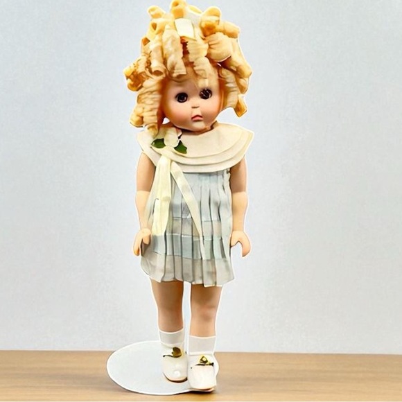 Shirley Temple Ginny Porcelain Doll MBI 11” Sailor Dress w/ Stand - Picture 3 of 15